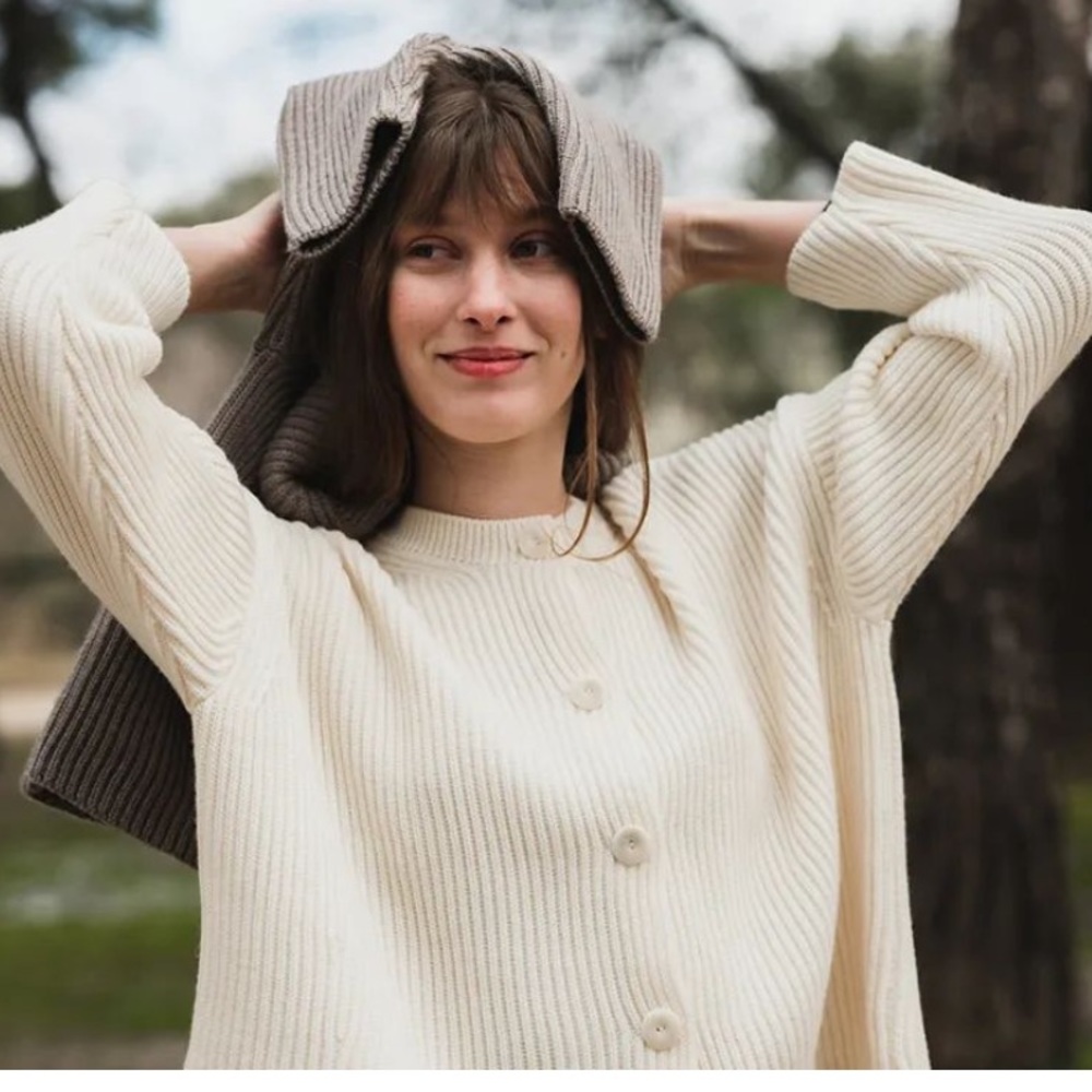 NWOT Floca Irene Cardigan in Ivory